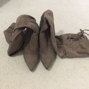 ALDO over the knee taupe boots
